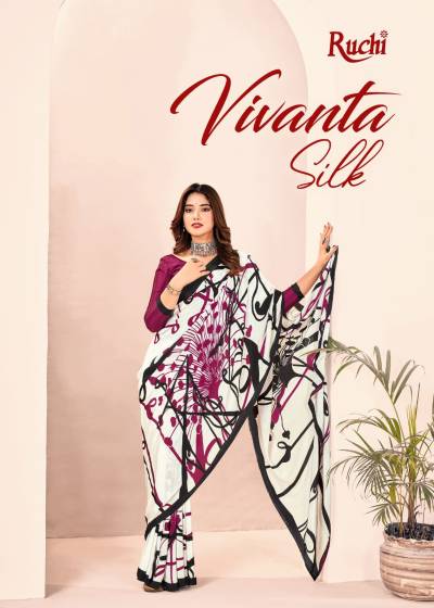 VIVANTA SILK 28TH EDITION BY RUCHI SILK SAREE WHOLESALER IN INDIA